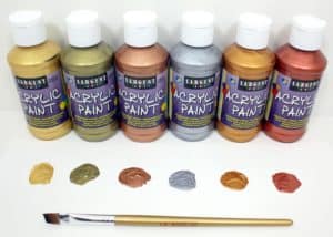Sargent Art Metallic Acrylic Paint Set, 6-Pack