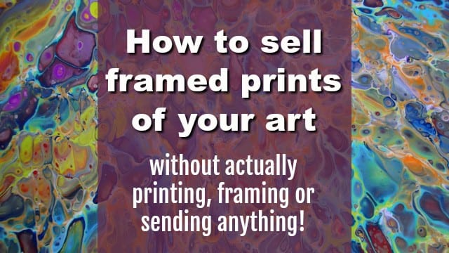 How to sell framed prints of your art in your Etsy store without actually printing, framing or sending anything. A video tutorial on how to use Printful to print, frame and fulfil your orders