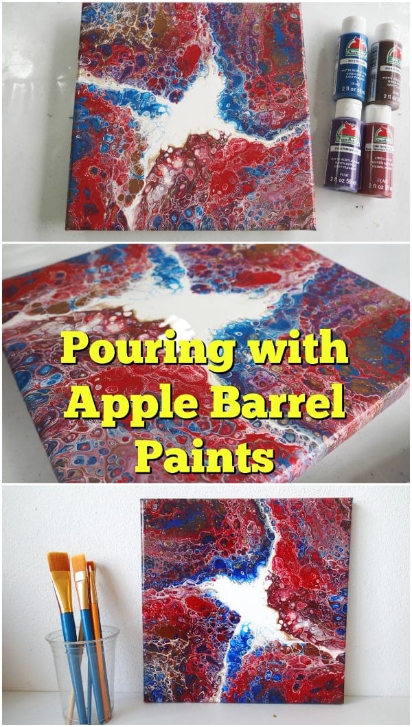 Using Apple Barrel crafts paints for acrylic pouring. Can you make cells with Apple Barrel paints Sure you can. This video shows you how
