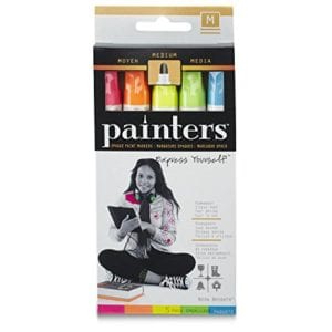 Elmers Painters Opaque Paint Marker Fine Point Neon Brights