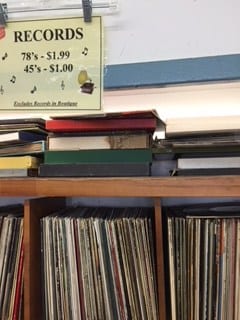 buy records in bulk at the thrift store to save money