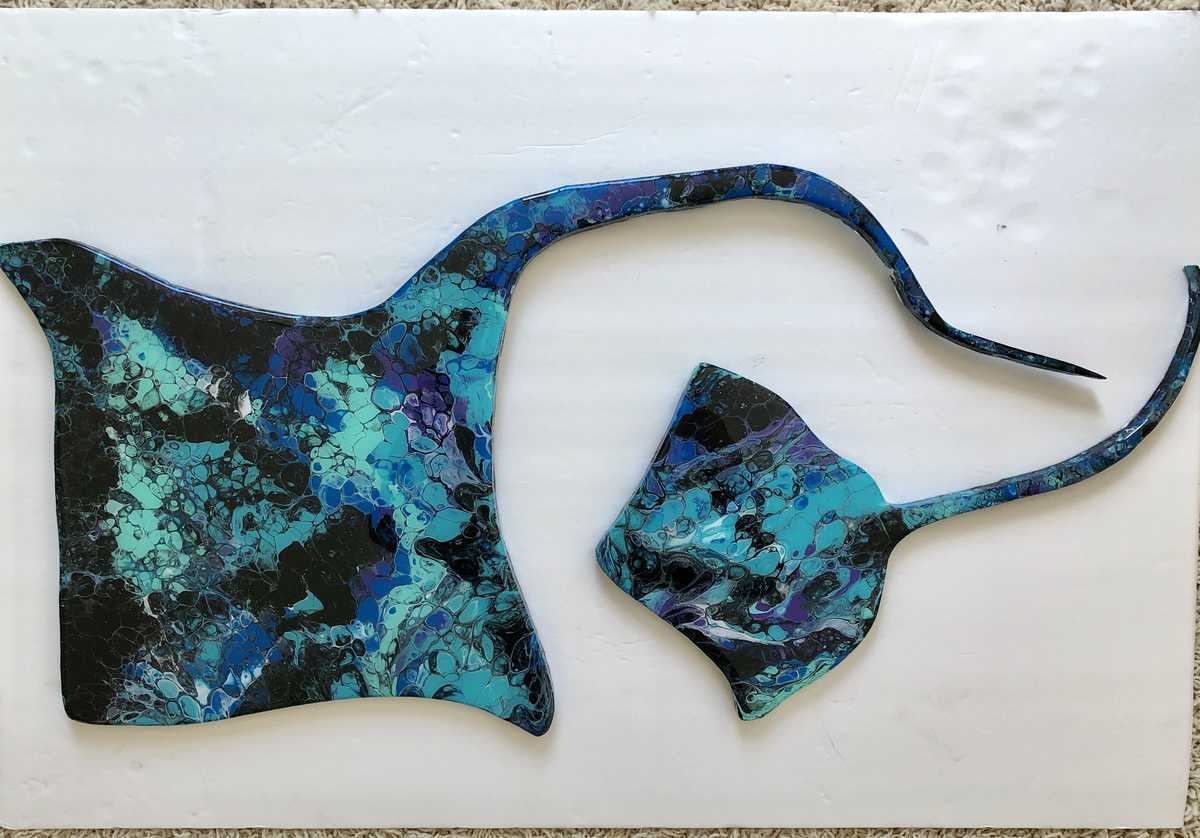 Stingray Acrylic Pour