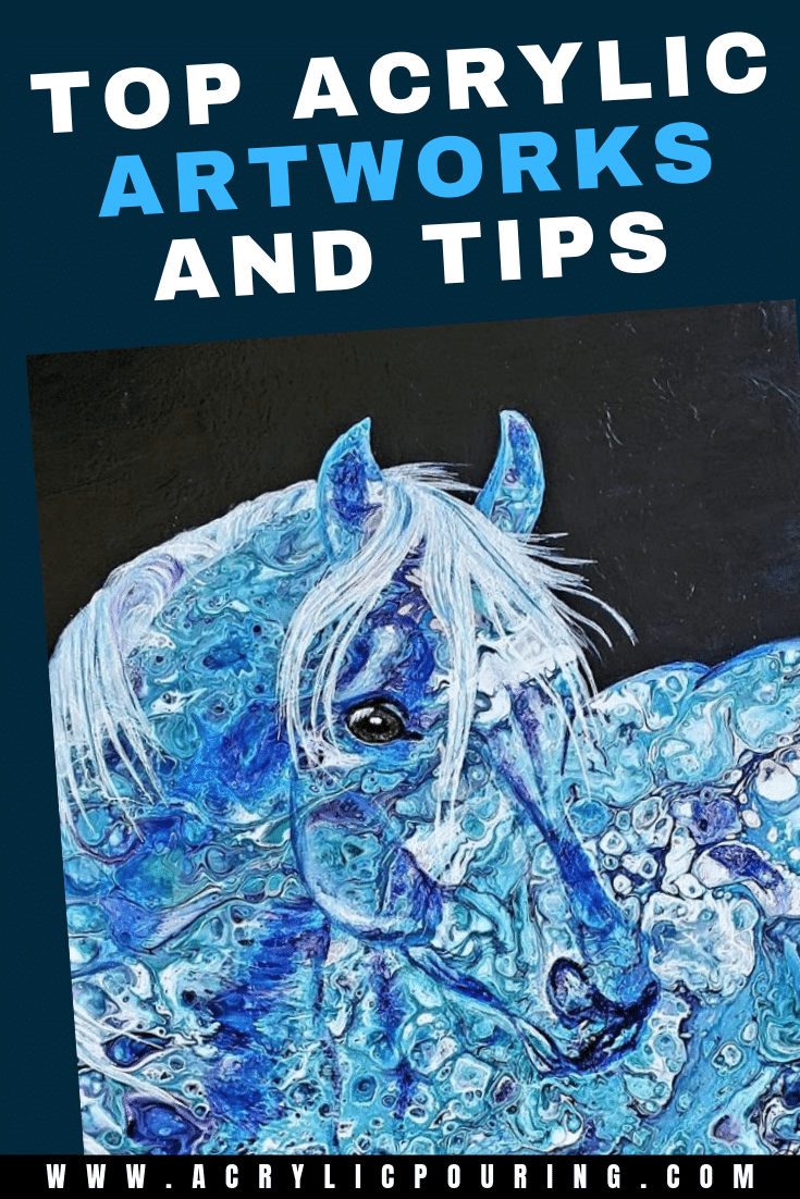 Make your own top acrylic artworks with these amazing tips. #acrylicpouring