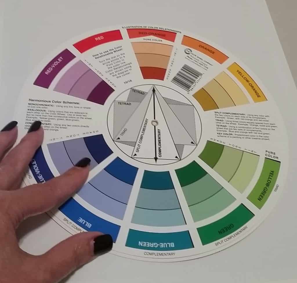 acrylic pouring color wheel