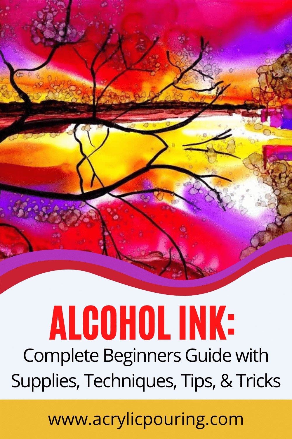 Alcohol Ink: Complete Beginners Guide with Supplies, Techniques, Tips, and  Tricks
