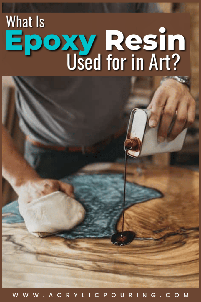 In a nutshell, epoxy is a basic component of epoxy resin, prepolymers, and polymers (the same component that makes up plastics) that contain epoxides. However, we’re not here to talk about science; we’re here to discuss what epoxy is used for in art. #acrylicpouring #resinart #epoxy #resin