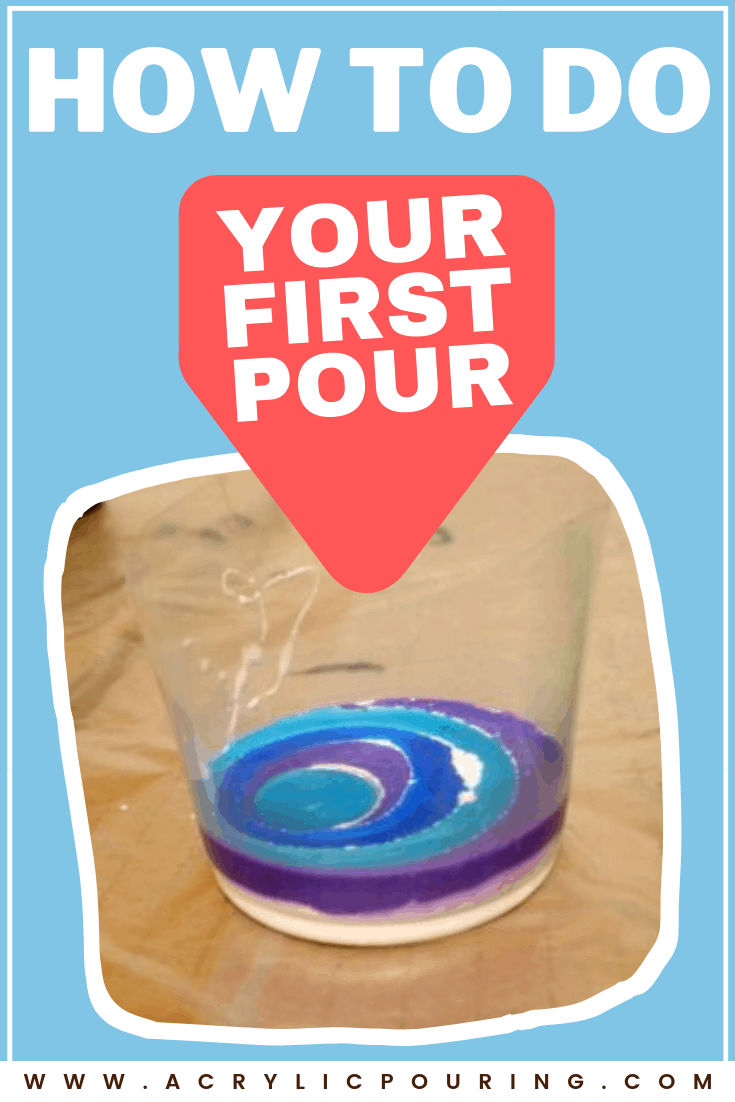 How to do your first pour Acrylic Pouring