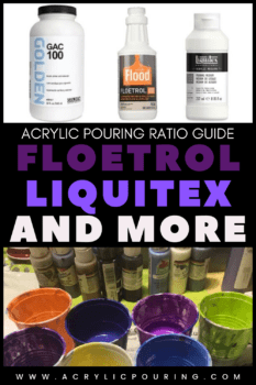 Acrylic Pouring Ratio Guide: Floetrol, Liquitex and More