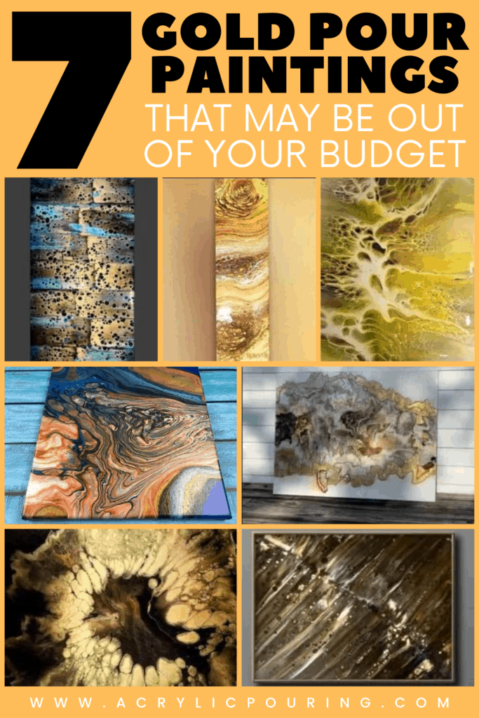 7 Gold Pour Paintings That May Be Out of Your Budget Acrylic Pouring