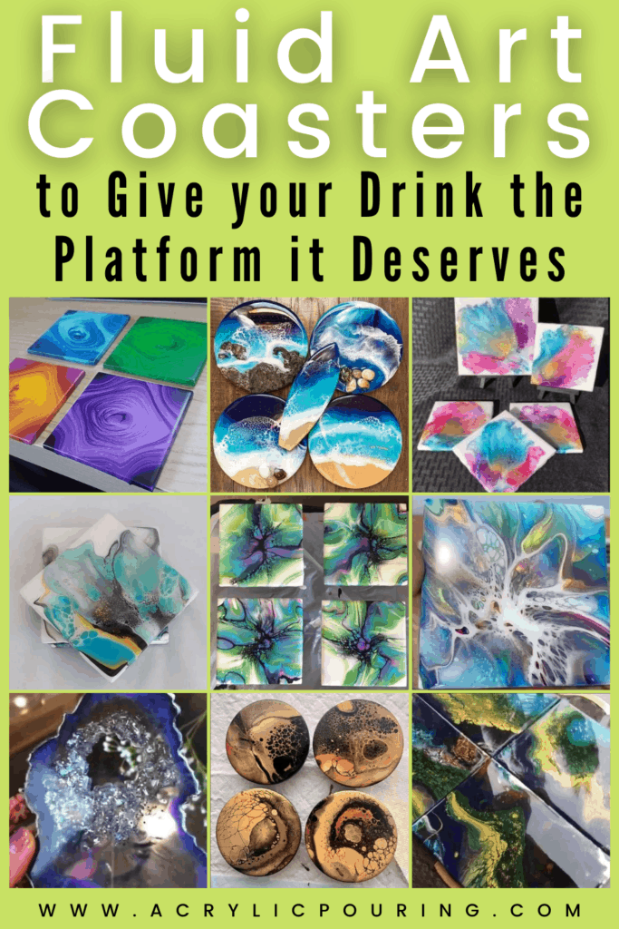 Fluid Art Coasters to Give your Drink the Platform it Deserves Acrylic Pouring
