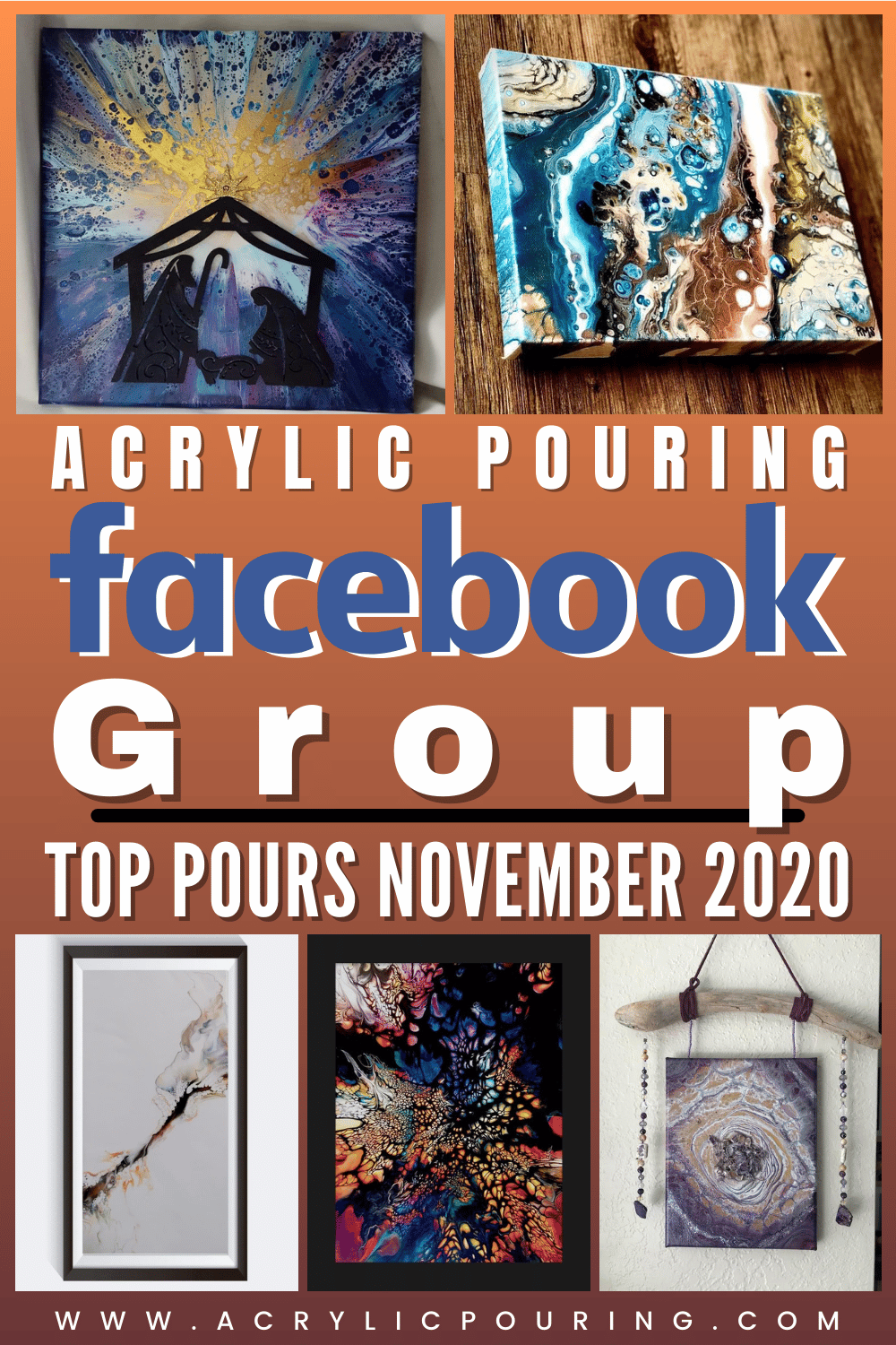 In today's post, we're going to feature some of our favorite Pours from November. These pours are just an overview of what you'd get to see in our Facebook group while there are tons of other outstanding pours you'd love seeing there. And if you're already a member of the group, you must keep sharing your artwork in the group because you may also get a chance to get featured in our upcoming pour.