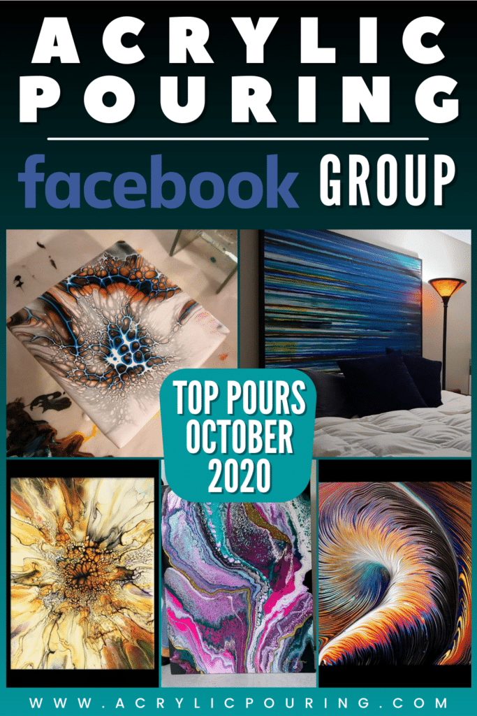 We know it's a bit late to share the October Top Pours. But it's never too late to share the beautiful artwork of incredible artists, is it? No matter what time of the year we're talking about, you'd agree that we have some of the best artists in our Acrylic Pouring Facebook Group.