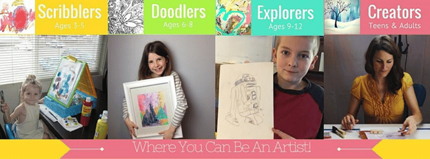 art and painting to kids