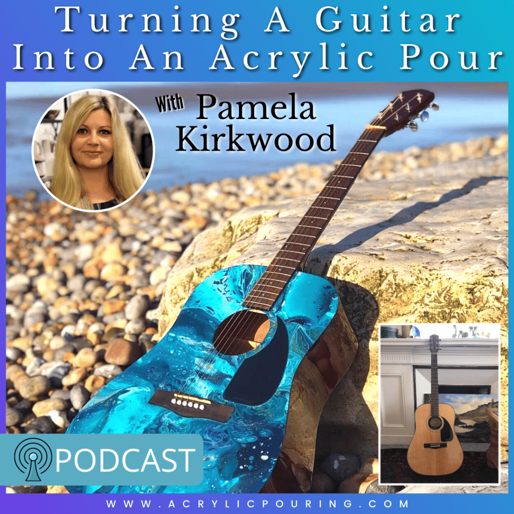 IG Turning A Guitar Into An Acrylic Pour With Pamela Kirkwood Acrylic Pouring 1