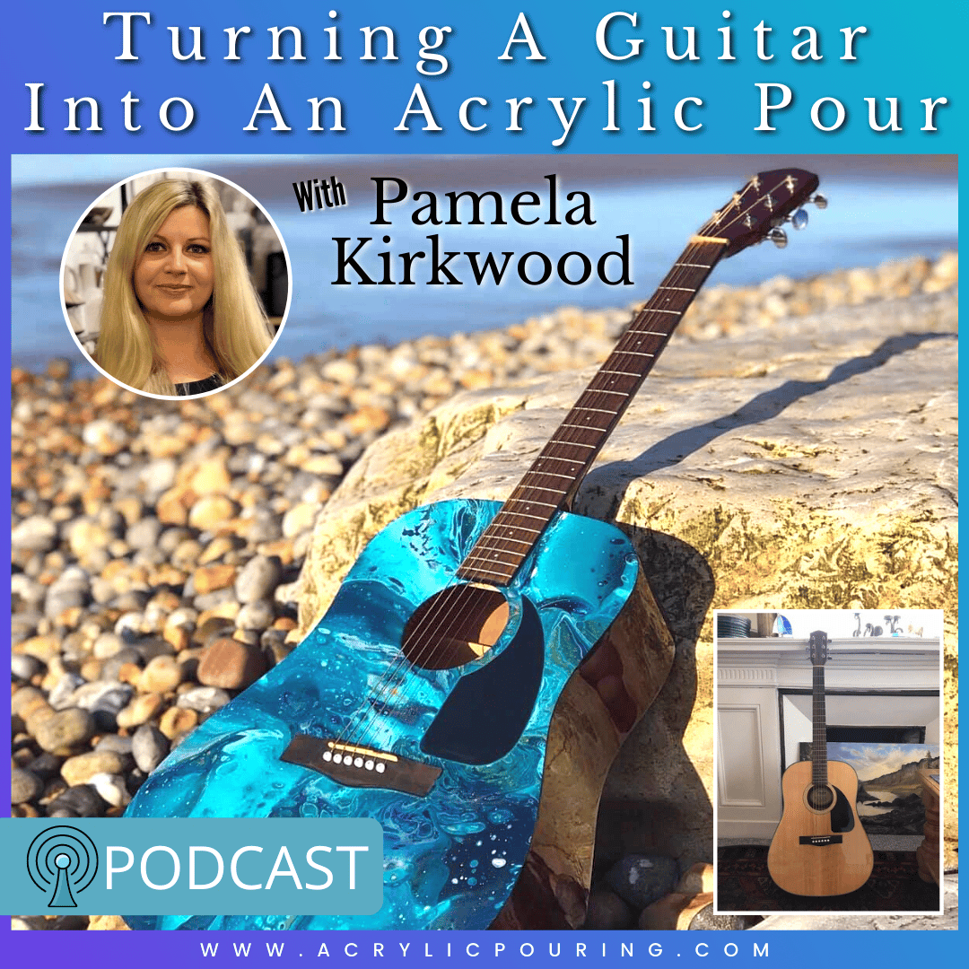 IG Turning A Guitar Into An Acrylic Pour With Pamela Kirkwood Acrylic Pouring 1