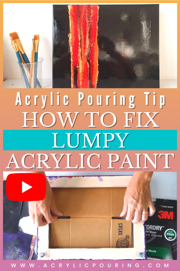 Lumps can present themselves in different ways, but are most noticeable when a piece has dried. The most common causes of lumpy paint are bad paint, incomplete mixing, or lumpy medium. If your painting is still wet, use a clean stirring stick to gently remove the clump of paint from the canvas. This may disrupt the paint around the clump, but at least your surface will be level. Read on to learn more how to fix lumpy acrylic paint.